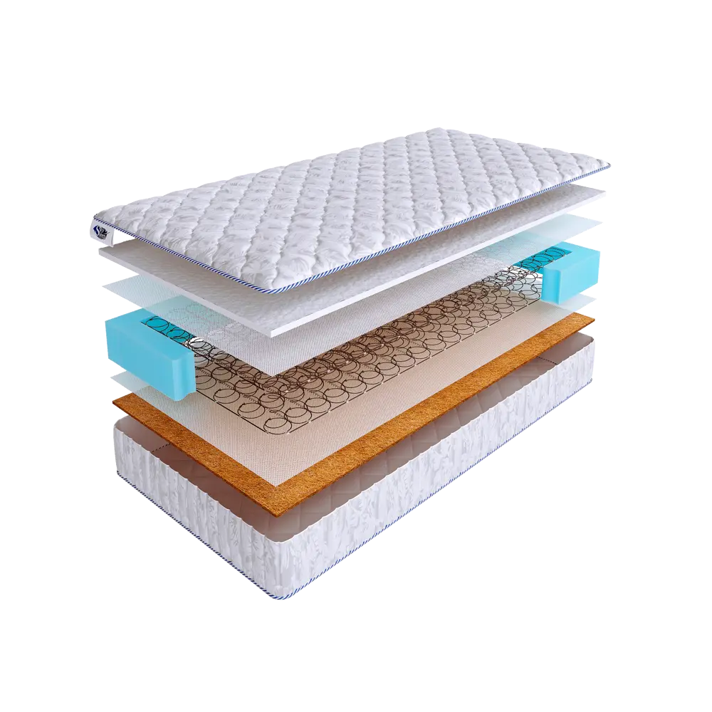 Фото Матрас SkySleep Practic Firm BS 75x205 см зависимый пружинный блок, детский, ортопедический