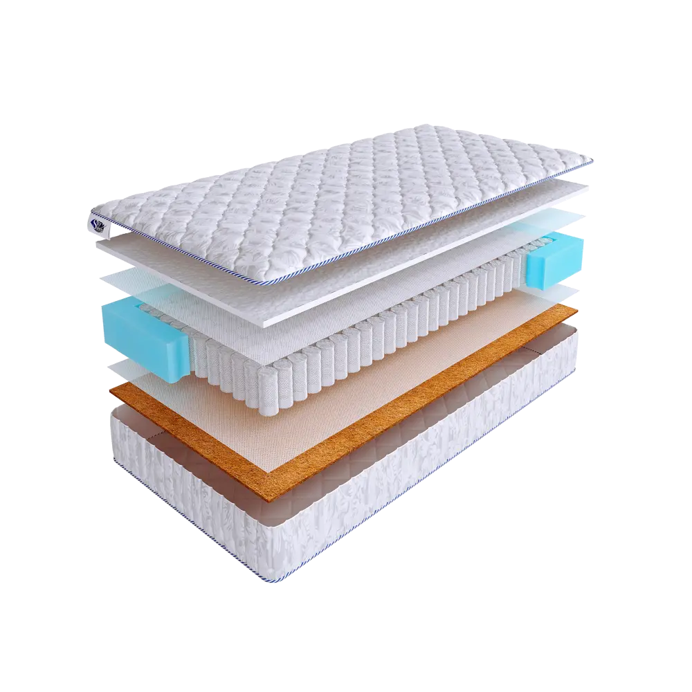 Фото Матрас SkySleep Practic Firm S500 90x185 см независимый пружинный блок, односпальный, ортопедический Фото Матрас SkySleep Practic Firm S500 90x185 см независимый пружинный блок, односпальный, ортопедический