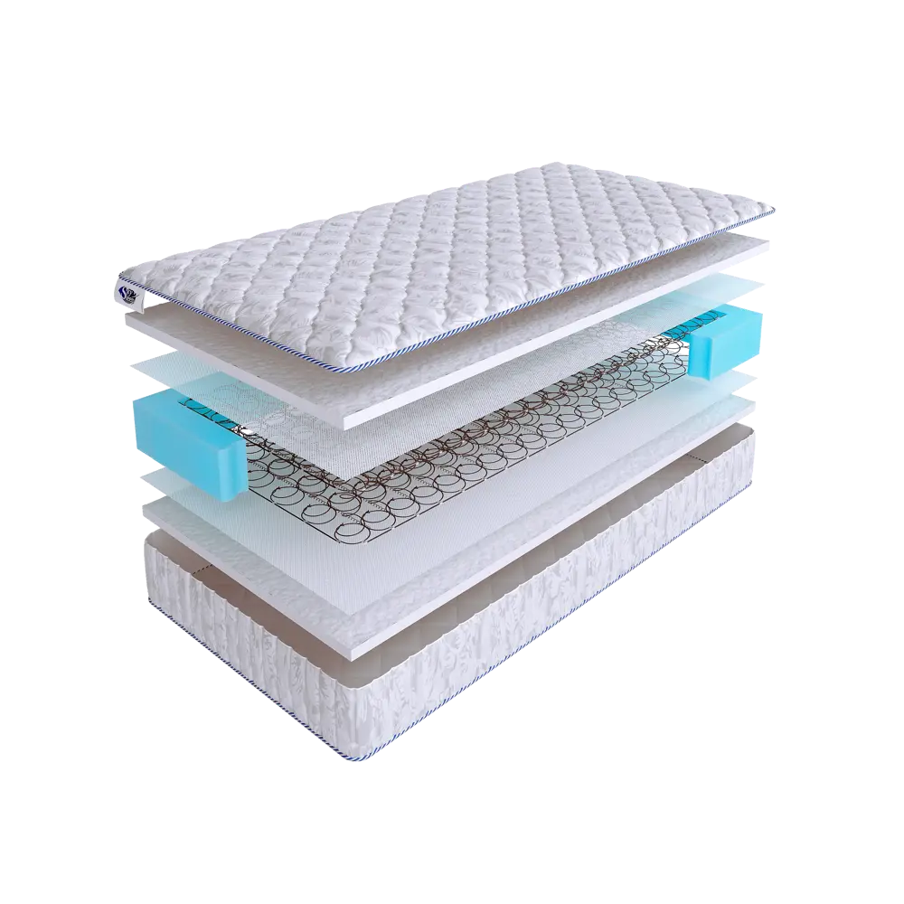 Фото Матрас SkySleep Practic Double Fiber BS 110x190 см зависимый пружинный блок, полутораспальный, ортопедический Фото Матрас SkySleep Practic Double Fiber BS 110x190 см зависимый пружинный блок, полутораспальный, ортопедический