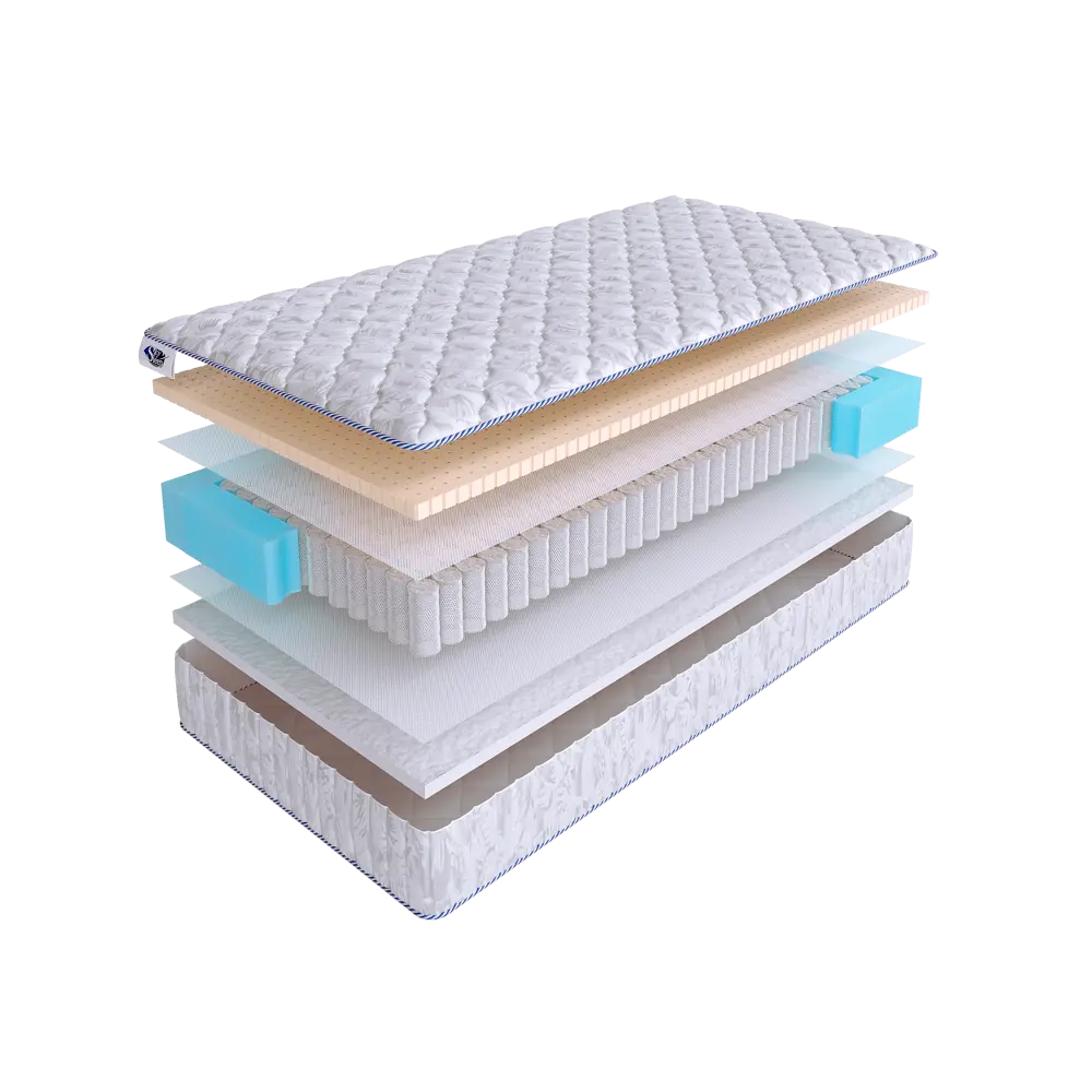 Фото Матрас SkySleep Practic Latex Fiber S500 75x200 см независимый пружинный блок, детский, ортопедический Фото Матрас SkySleep Practic Latex Fiber S500 75x200 см независимый пружинный блок, детский, ортопедический