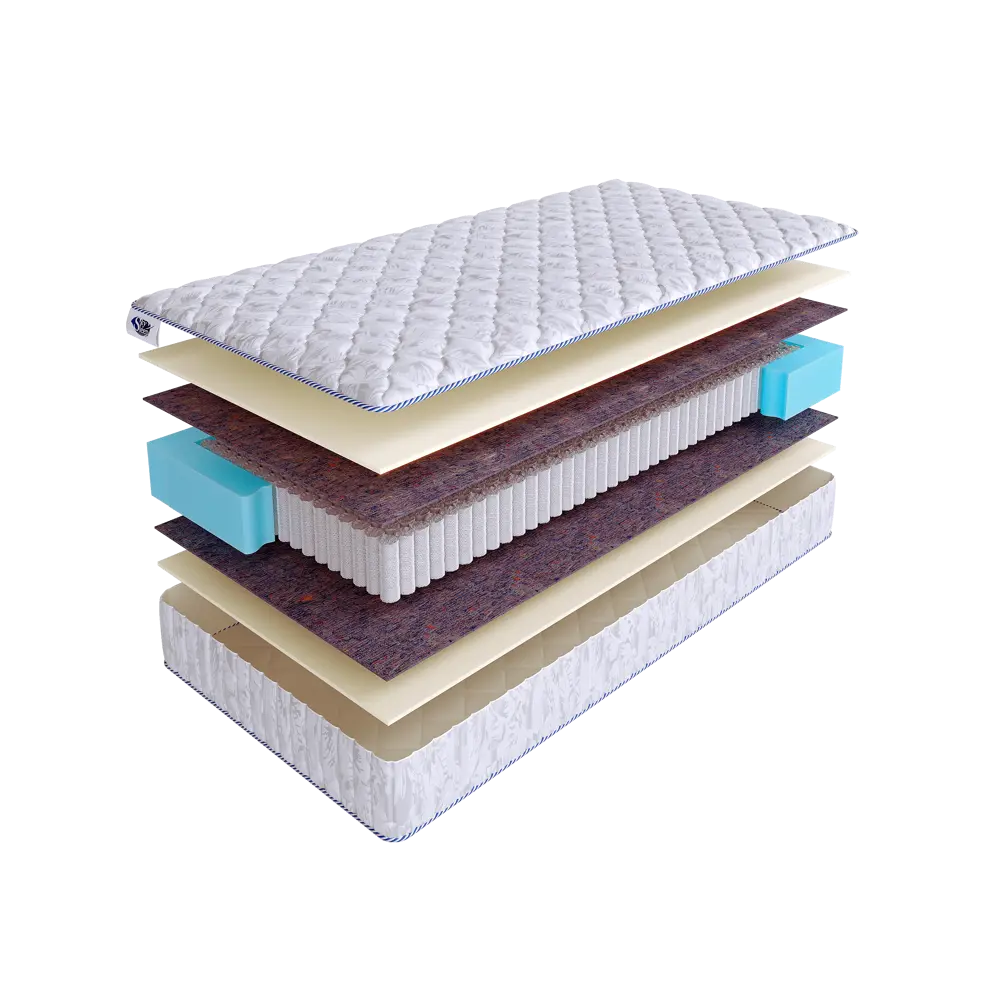 Фото Матрас SkySleep Practic Mild S1000 75x210 см независимый пружинный блок, детский, ортопедический