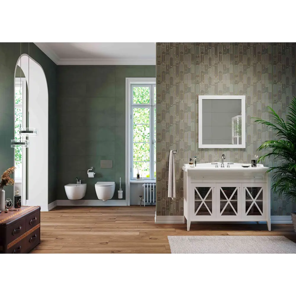 Фото Керамическая вставка Creto Payne oval 30x60см Фото Керамическая вставка Creto Payne oval 30x60см