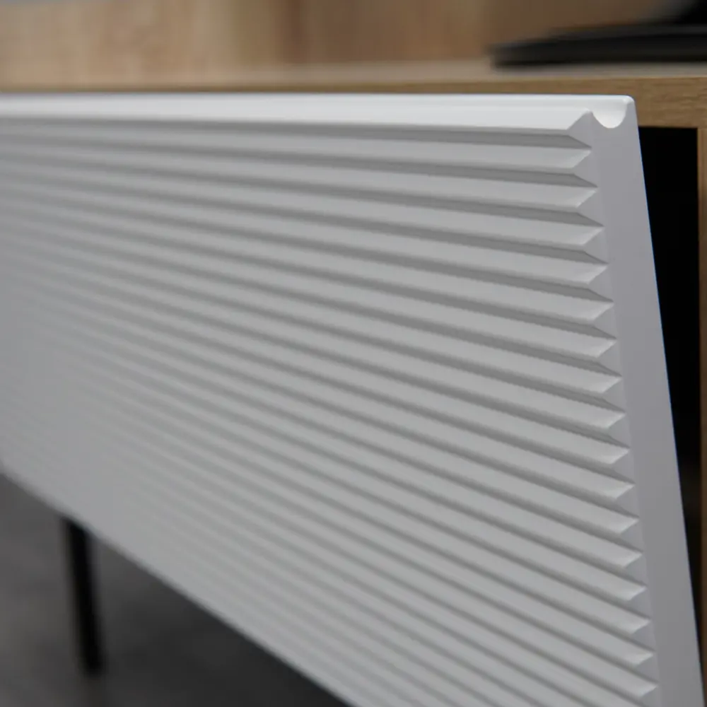 Фото 5 Тумба под телевизор ТГ-02 С/Б 124x52x42 см ЛДСП цвет белый/дуб сонома Фото 5 Тумба под телевизор ТГ-02 С/Б 124x52x42 см ЛДСП цвет белый/дуб сонома