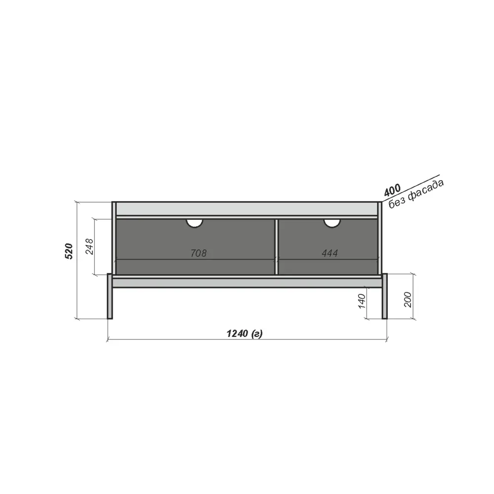 Фото 7 Тумба под телевизор ТГ-02 С/Б 124x52x42 см ЛДСП цвет белый/дуб сонома Фото 7 Тумба под телевизор ТГ-02 С/Б 124x52x42 см ЛДСП цвет белый/дуб сонома