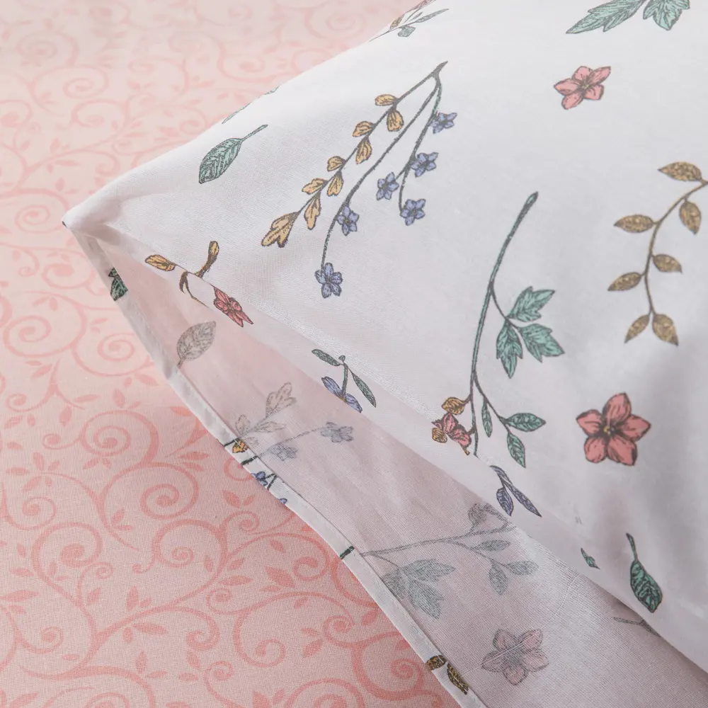 Фото 7 Комплект постельного белья Веселина Ненси полутораспальный 2 наволочки 50x70, бязь, разноцветный