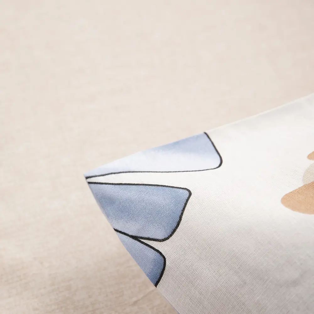 Фото 9 Комплект постельного белья Веселина Цветы Лео полутораспальный 2 наволочки 70x70, бязь, разноцветный