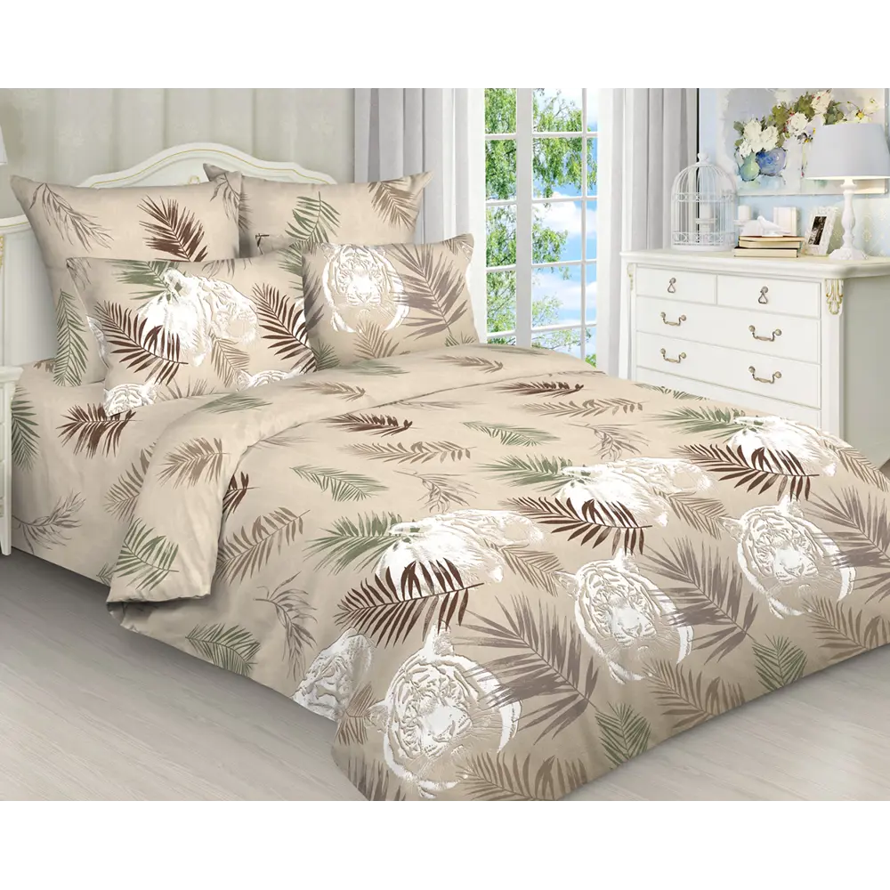 Фото Комплект постельного белья Home Mercury Тигра 26081, полутораспальный, бязь, разноцветный Фото Комплект постельного белья Home Mercury Тигра 26081, полутораспальный, бязь, разноцветный