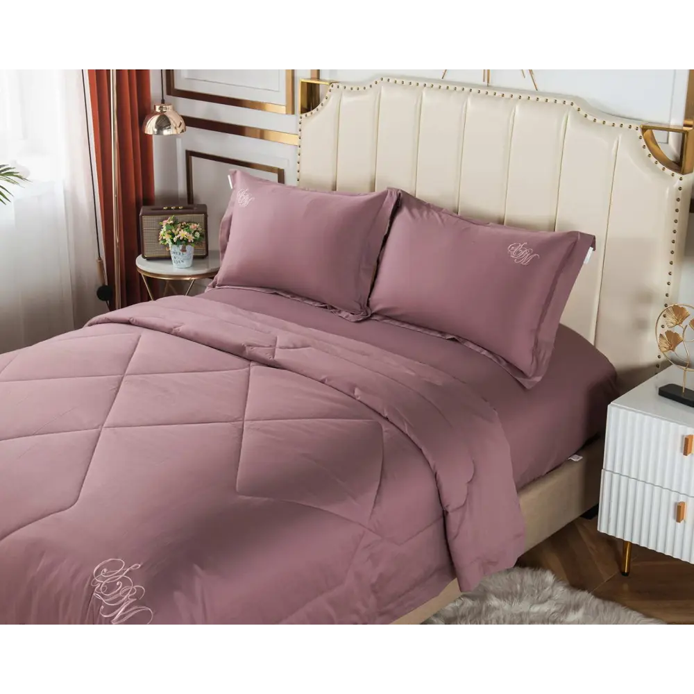 Фото 3 Комплект постельного белья Sofi de Marko Нельсон Кт-Евро-НС14, евро, сатин цвет розовый