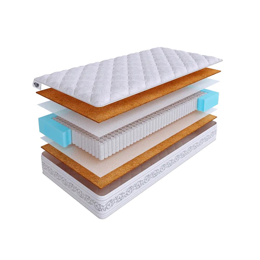 Фото Матрас SkySleep EXPERT HARD S1000 85x190 см независимый пружинный блок, односпальный, ортопедический, жесткий, кокосовый Фото Матрас SkySleep EXPERT HARD S1000 85x190 см независимый пружинный блок, односпальный, ортопедический, жесткий, кокосовый