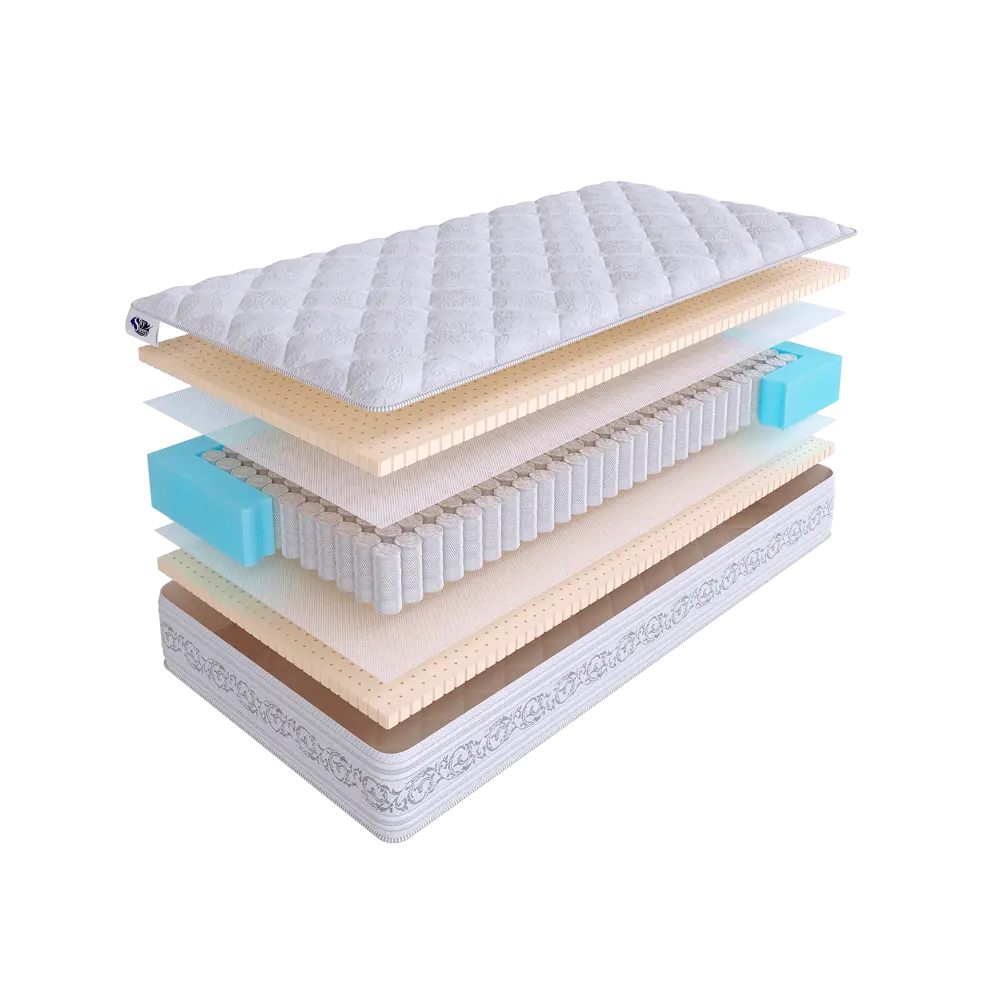 Фото Матрас SkySleep Expert Relax S500 125x185 см независимый пружинный блок, полутораспальный, ортопедический, латексный
