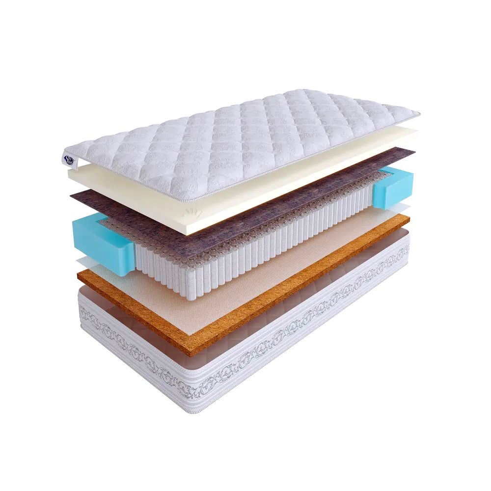 Фото Матрас SkySleep Expert Memo Hard S1000 115x185 см независимый пружинный блок, полутораспальный, ортопедический, кокосовый Фото Матрас SkySleep Expert Memo Hard S1000 115x185 см независимый пружинный блок, полутораспальный, ортопедический, кокосовый