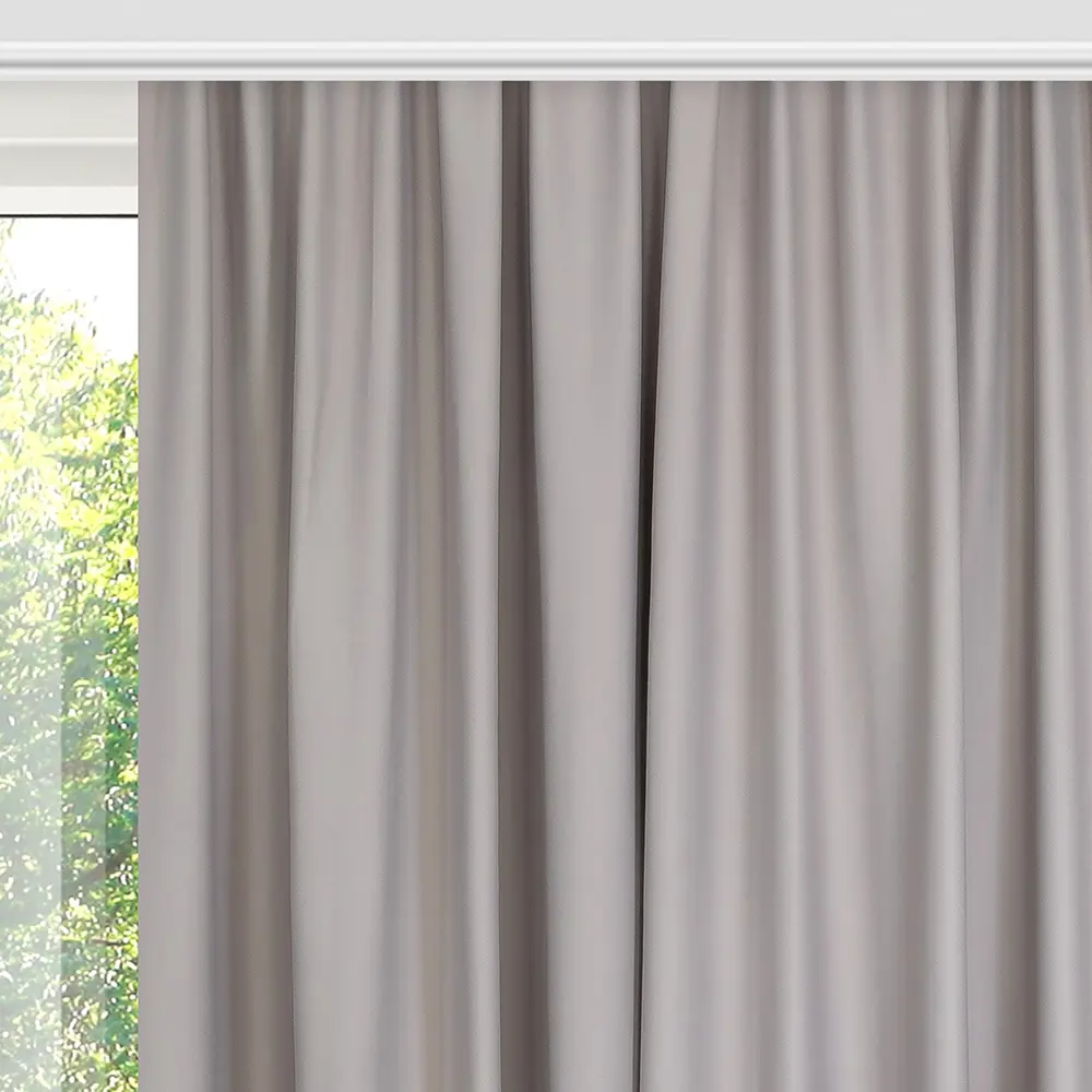 Фото 4 Комплект штор на шторной ленте Nightflex блэкаут Айсберг 150x270 см цвет серый/светло-серый Фото 4 Комплект штор на шторной ленте Nightflex блэкаут Айсберг 150x270 см цвет серый/светло-серый