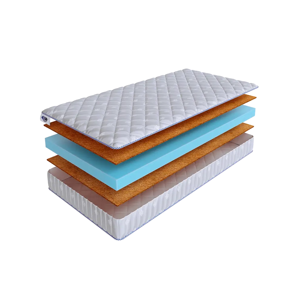 Фото Матрас SkySleep Twist Model 1S 125x220 см беспружинный, полутораспальный, ортопедический, жесткий, кокосовый Фото Матрас SkySleep Twist Model 1S 125x220 см беспружинный, полутораспальный, ортопедический, жесткий, кокосовый