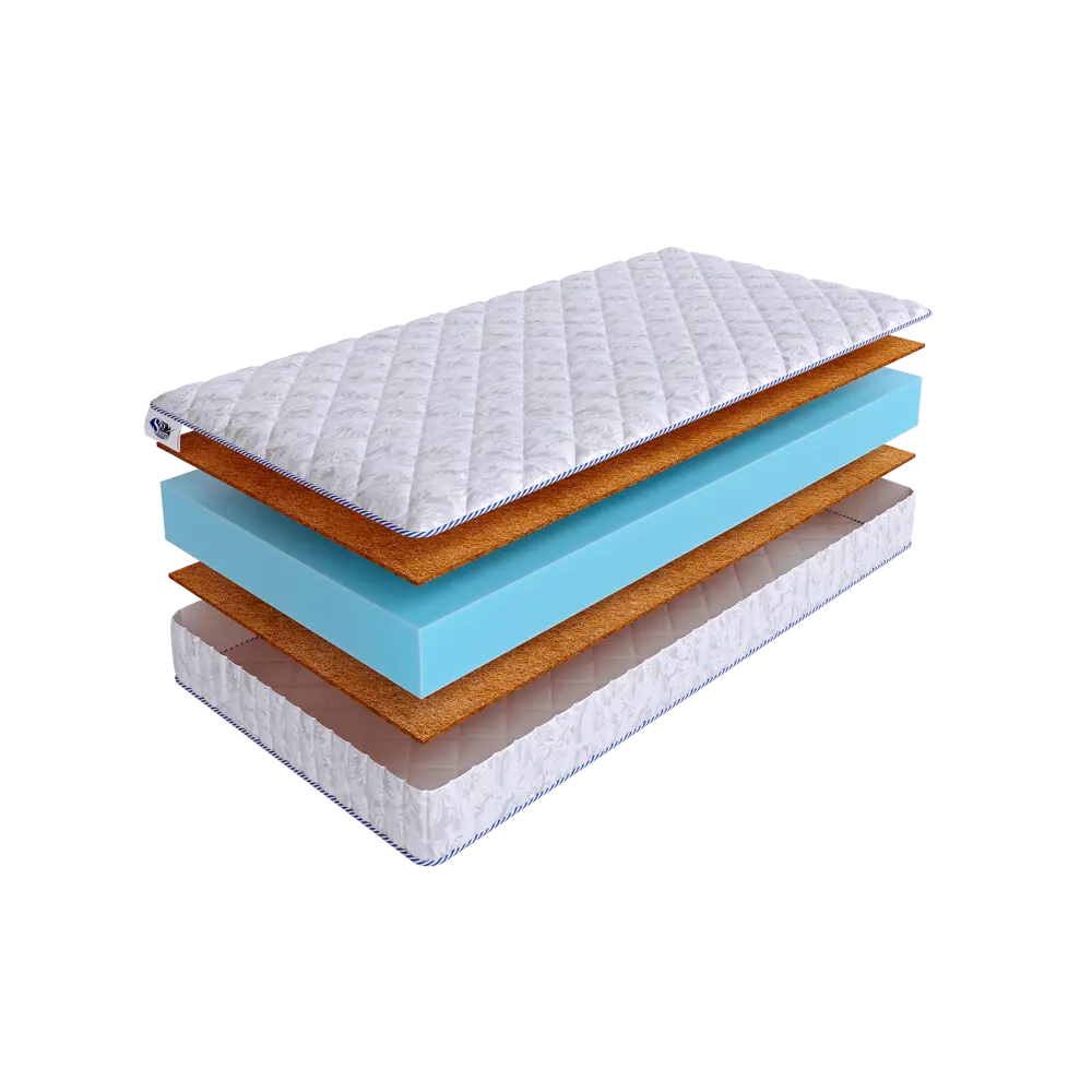 Фото Матрас SkySleep Twist Model 3 125x195 см беспружинный, полутораспальный, ортопедический, жесткий, кокосовый Фото Матрас SkySleep Twist Model 3 125x195 см беспружинный, полутораспальный, ортопедический, жесткий, кокосовый