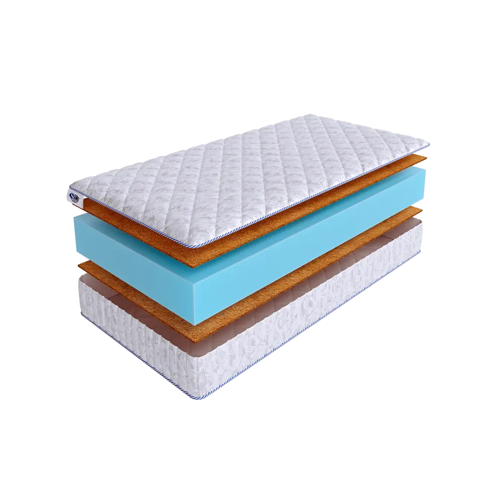 Фото Матрас SkySleep Twist Model 4 155x190 см беспружинный, двуспальный, ортопедический, жесткий, кокосовый Фото Матрас SkySleep Twist Model 4 155x190 см беспружинный, двуспальный, ортопедический, жесткий, кокосовый