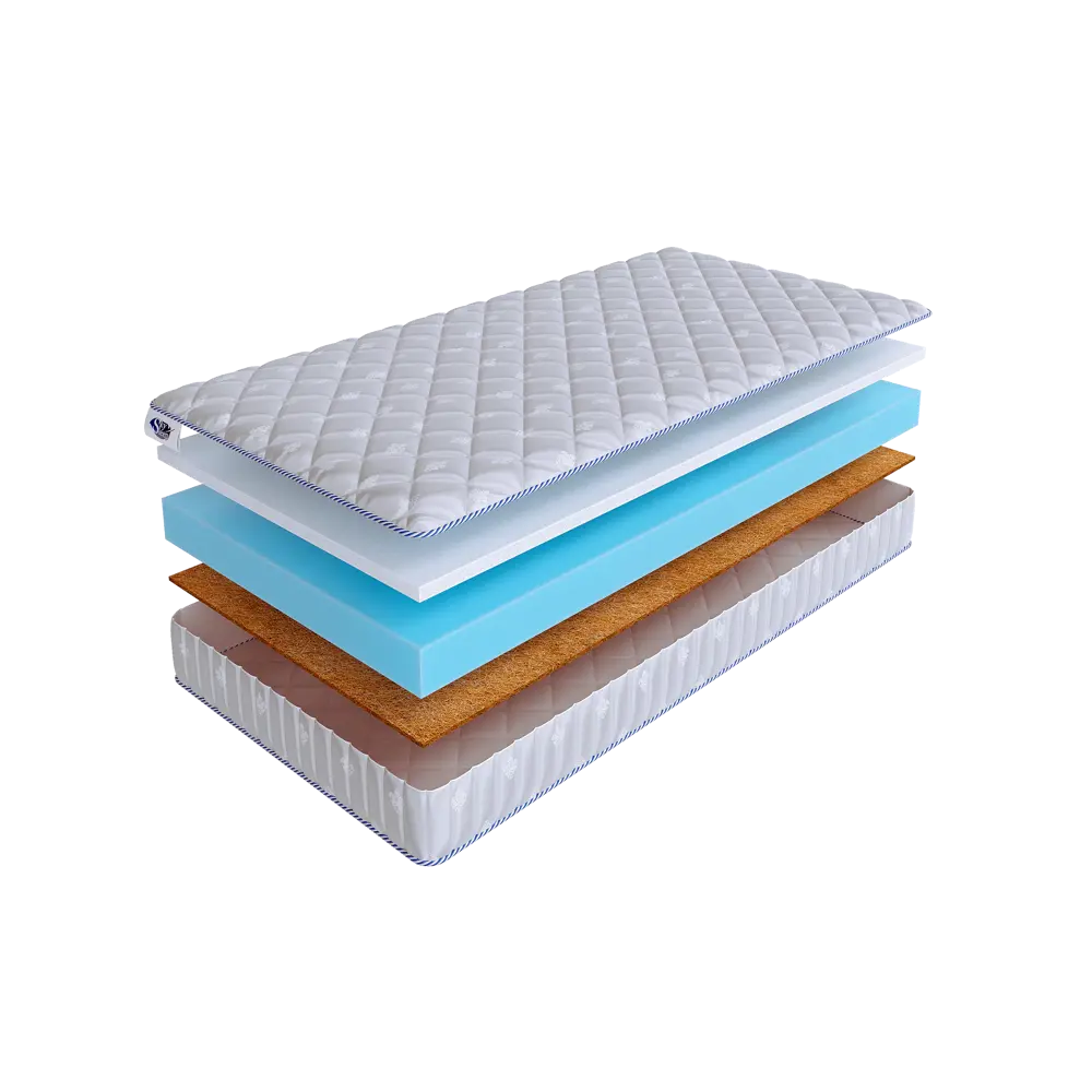 Фото Матрас SkySleep Twist Model 9S 140x190 см беспружинный, полутораспальный, ортопедический, кокосовый