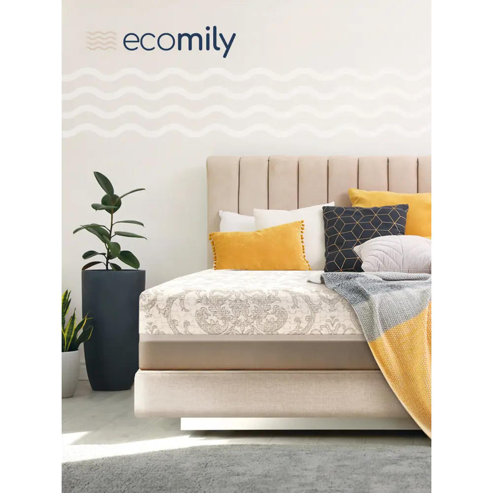 Фото 2 Матрас Ecomily Cambridge 80x190 см беспружинный, односпальный, ортопедический, жесткий Фото 2 Матрас Ecomily Cambridge 80x190 см беспружинный, односпальный, ортопедический, жесткий