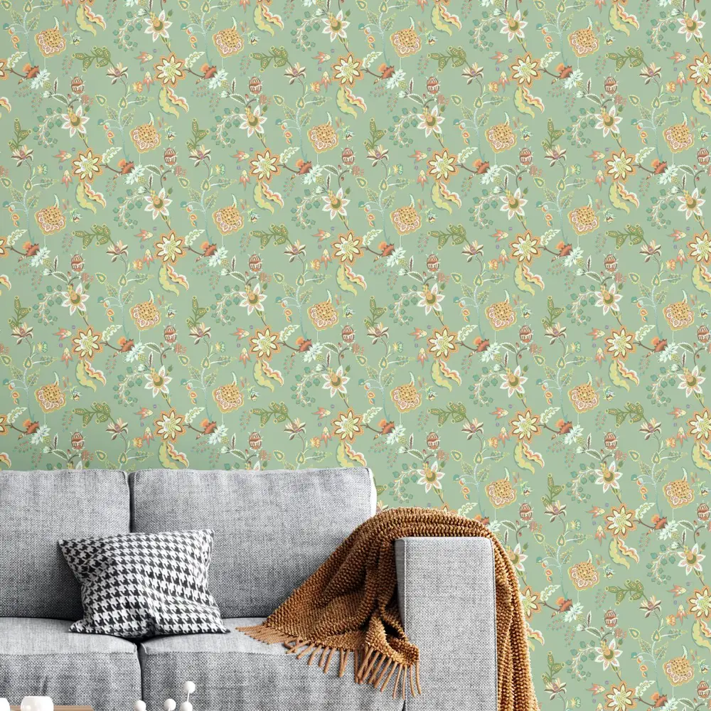 Фото 4 Обои флизелиновые Decoracion Фантазийные цветы 1 м цвет зелено-желтый 7050404-vinil-280x100x4 Фото 4 Обои флизелиновые Decoracion Фантазийные цветы 1 м цвет зелено-желтый 7050404-vinil-280x100x4