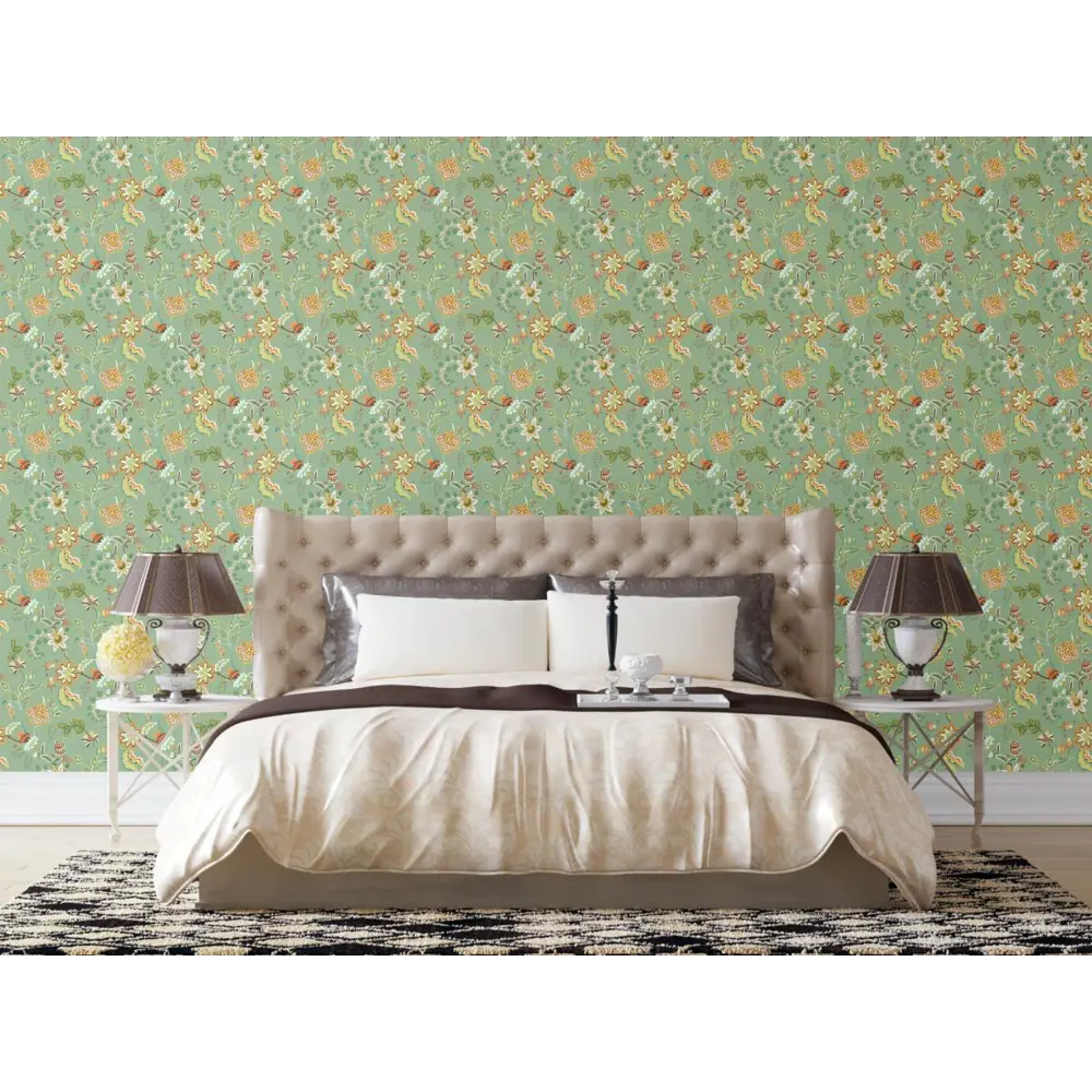 Фото 2 Обои флизелиновые Decoracion Фантазийные цветы 1 м цвет зелено-желтый 7050404-vinil-280x100x4 Фото 2 Обои флизелиновые Decoracion Фантазийные цветы 1 м цвет зелено-желтый 7050404-vinil-280x100x4