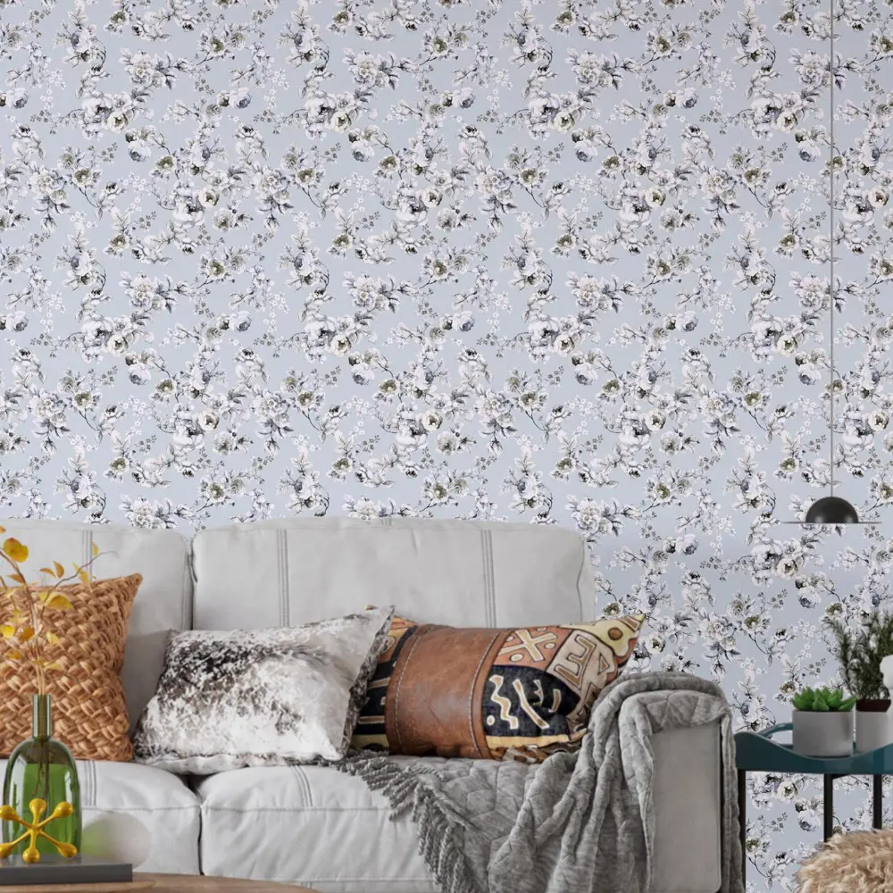 Фото Обои флизелиновые Decoracion Утонченные розы 1 м цвет светло-голубой 7050704-vinil-280x100x4 Фото Обои флизелиновые Decoracion Утонченные розы 1 м цвет светло-голубой 7050704-vinil-280x100x4