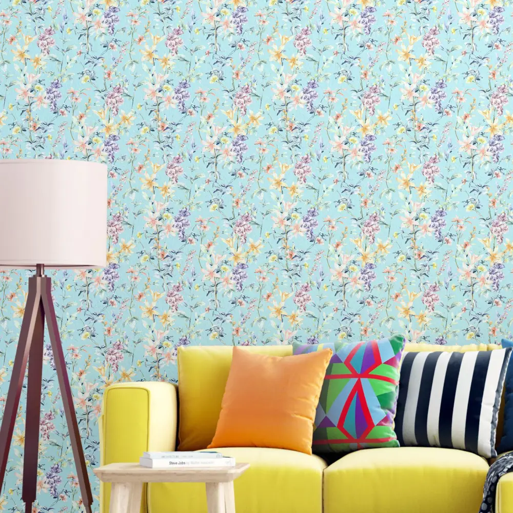 Фото 4 Обои флизелиновые Decoracion Королевские лилии 1 м цвет голубой 7051304-vinil-280x100x4 Фото 4 Обои флизелиновые Decoracion Королевские лилии 1 м цвет голубой 7051304-vinil-280x100x4