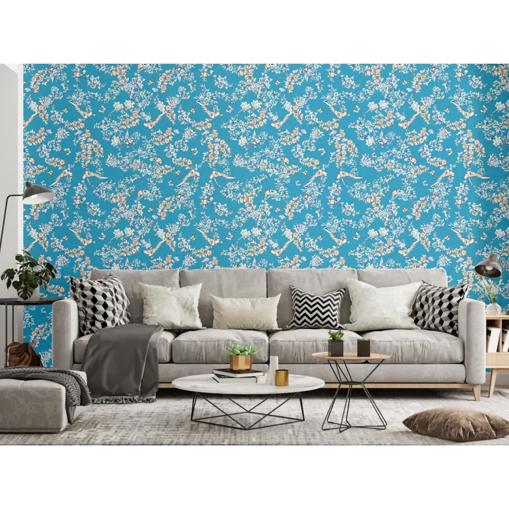 Фото 2 Обои флизелиновые Decoracion Птицы на сакуре 1 м цвет лазурный 7051506-vinil-280x100x4 Фото 2 Обои флизелиновые Decoracion Птицы на сакуре 1 м цвет лазурный 7051506-vinil-280x100x4
