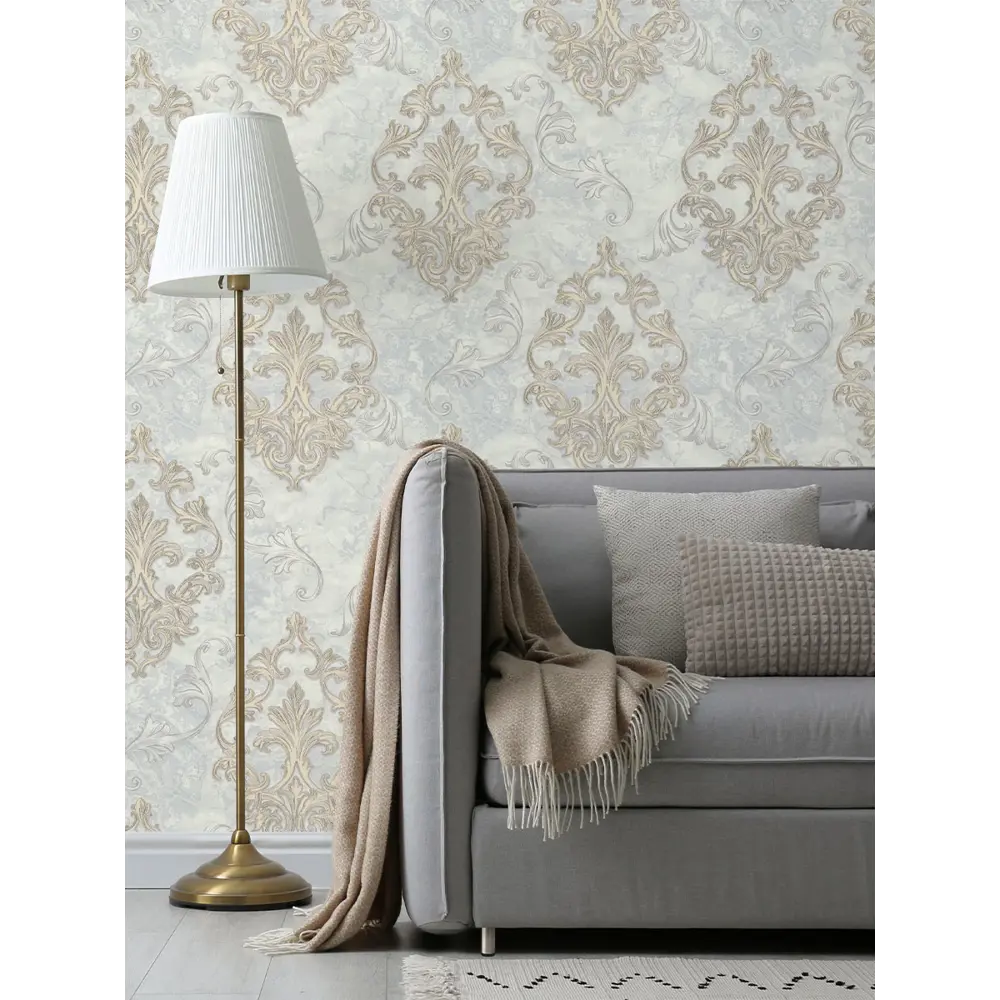 Фото 4 Обои флизелиновые Euro decor Poeme 1.06 м серо-золотые 7190-11 Фото 4 Обои флизелиновые Euro decor Poeme 1.06 м серо-золотые 7190-11