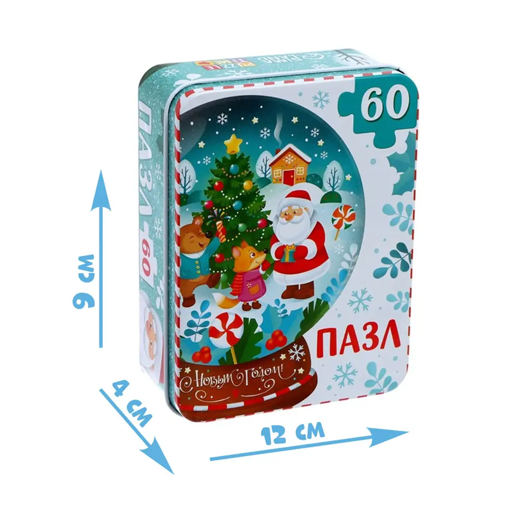 Фото 4 Фигурный пазл в металлической коробке Лесные друзья 60 деталей Puzzle Time Фото 4 Фигурный пазл в металлической коробке Лесные друзья 60 деталей Puzzle Time