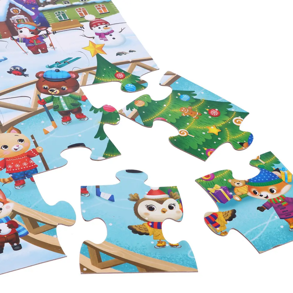 Фото 3 Напольный пазл Новогодний праздник Puzzle Time Фото 3 Напольный пазл Новогодний праздник Puzzle Time