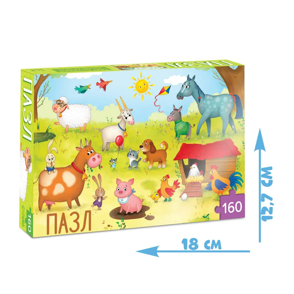 Фото 4 Пазл детский На ферме 160 элементов Puzzle Time Фото 4 Пазл детский На ферме 160 элементов Puzzle Time