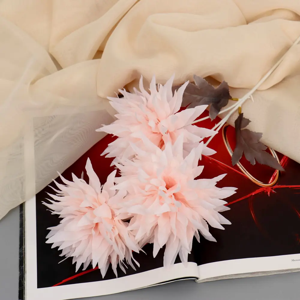 Фото Цветы искусственные "Георгин полукактусовый" d-6 см 65 см розовый Фото Цветы искусственные "Георгин полукактусовый" d-6 см 65 см розовый