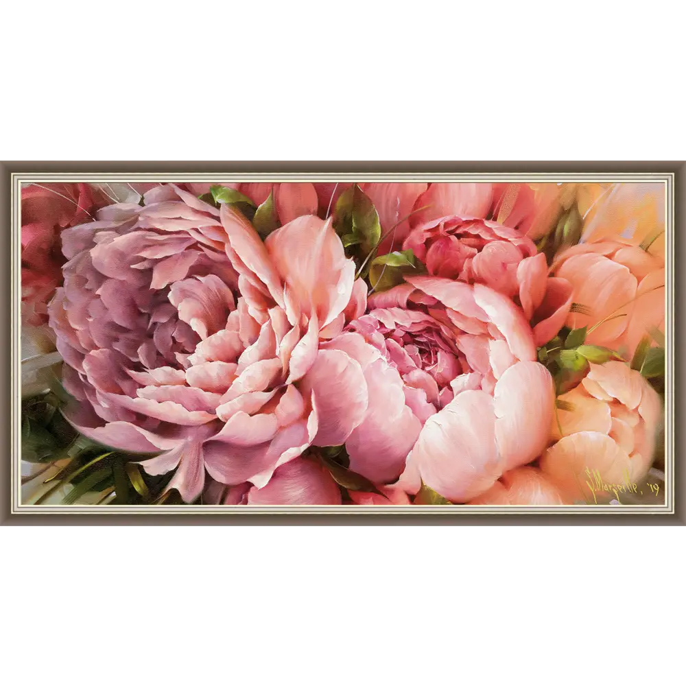 Фото 2 Картина в раме Grafis-art "Королевские пионы 2" 70x130 см Фото 2 Картина в раме Grafis-art "Королевские пионы 2" 70x130 см
