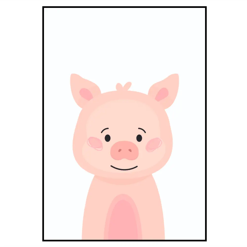 Фото 2 Постер 28 картин "Свинка" 50x40 см в подарочном тубусе без рамы