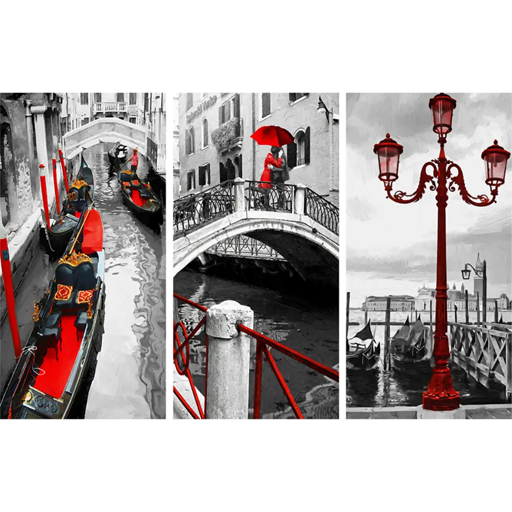 Фото Картина модульная на подрамнике "Венеция" 99x65 см (65x33, 65x33, 65x33) Фото Картина модульная на подрамнике "Венеция" 99x65 см (65x33, 65x33, 65x33)