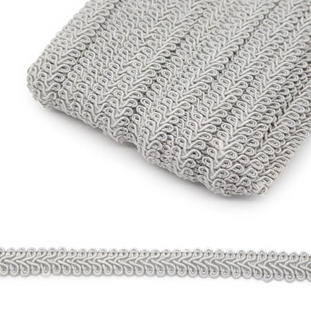 Фото Тесьма отделочная Айрис 'Шанель' 13мм x 25м SR012 серый Фото Тесьма отделочная Айрис 'Шанель' 13мм x 25м SR012 серый