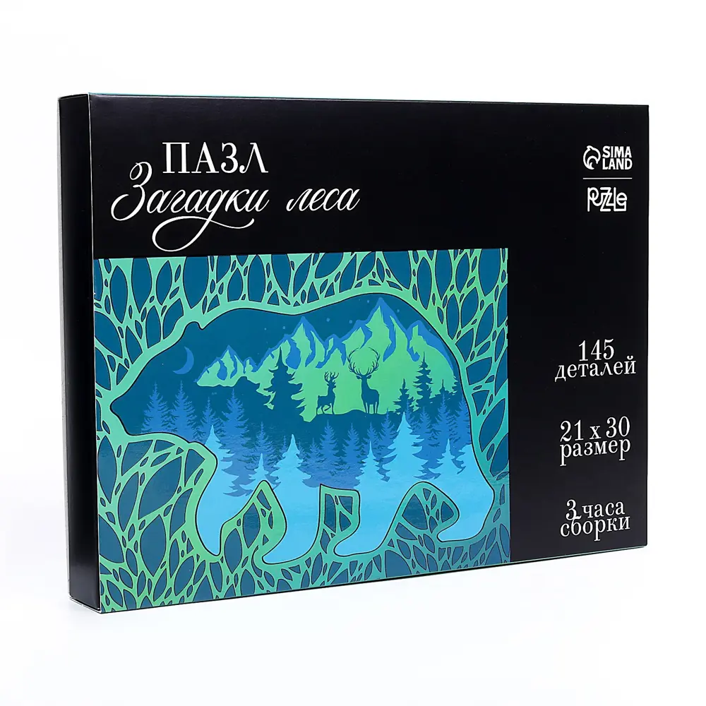 Фото 5 Пазл деревянный фигурный Puzzle "Загадки леса" 145 деталей Фото 5 Пазл деревянный фигурный Puzzle "Загадки леса" 145 деталей