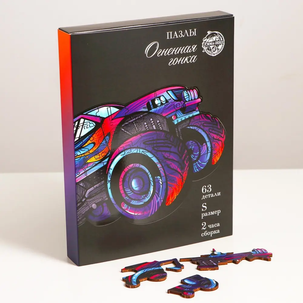 Фото 3 Пазл фигурный Puzzle "Огненная гонка" 63 детали Фото 3 Пазл фигурный Puzzle "Огненная гонка" 63 детали