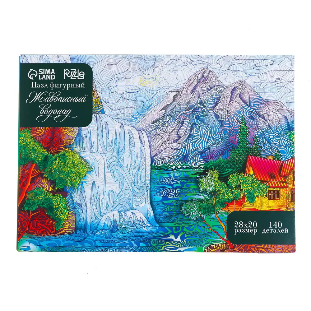 Фото Пазл фигурный Puzzle "Живописный водопад" 140 деталей Фото Пазл фигурный Puzzle "Живописный водопад" 140 деталей