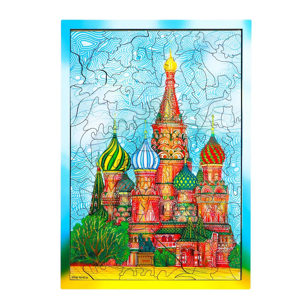 Фото 2 Пазл фигурный Puzzle "Собор Василия Блаженого" 100 деталей Фото 2 Пазл фигурный Puzzle "Собор Василия Блаженого" 100 деталей