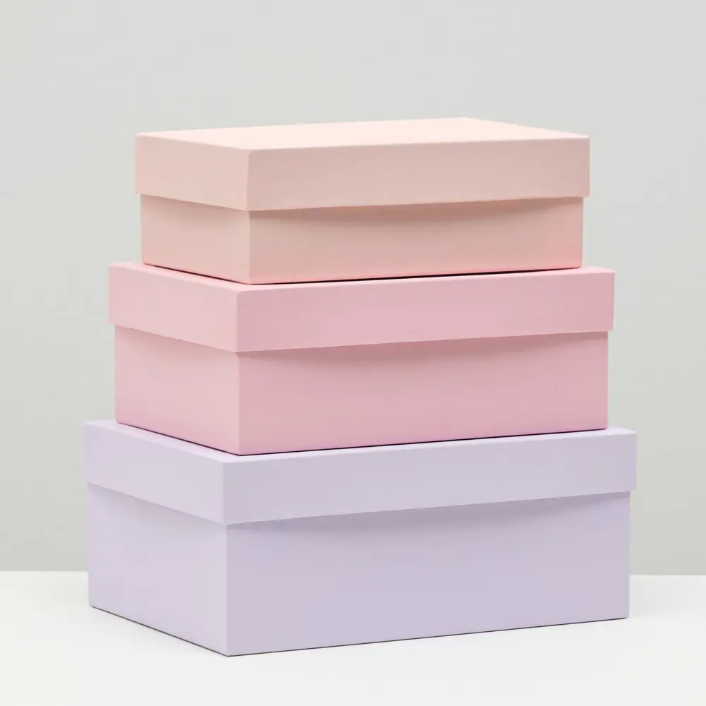 Фото 2 Набор коробок Upak land 3 в 1 "Сладкая вата" 23x16x9.5 - 19x12x6.5 см Фото 2 Набор коробок Upak land 3 в 1 "Сладкая вата" 23x16x9.5 - 19x12x6.5 см