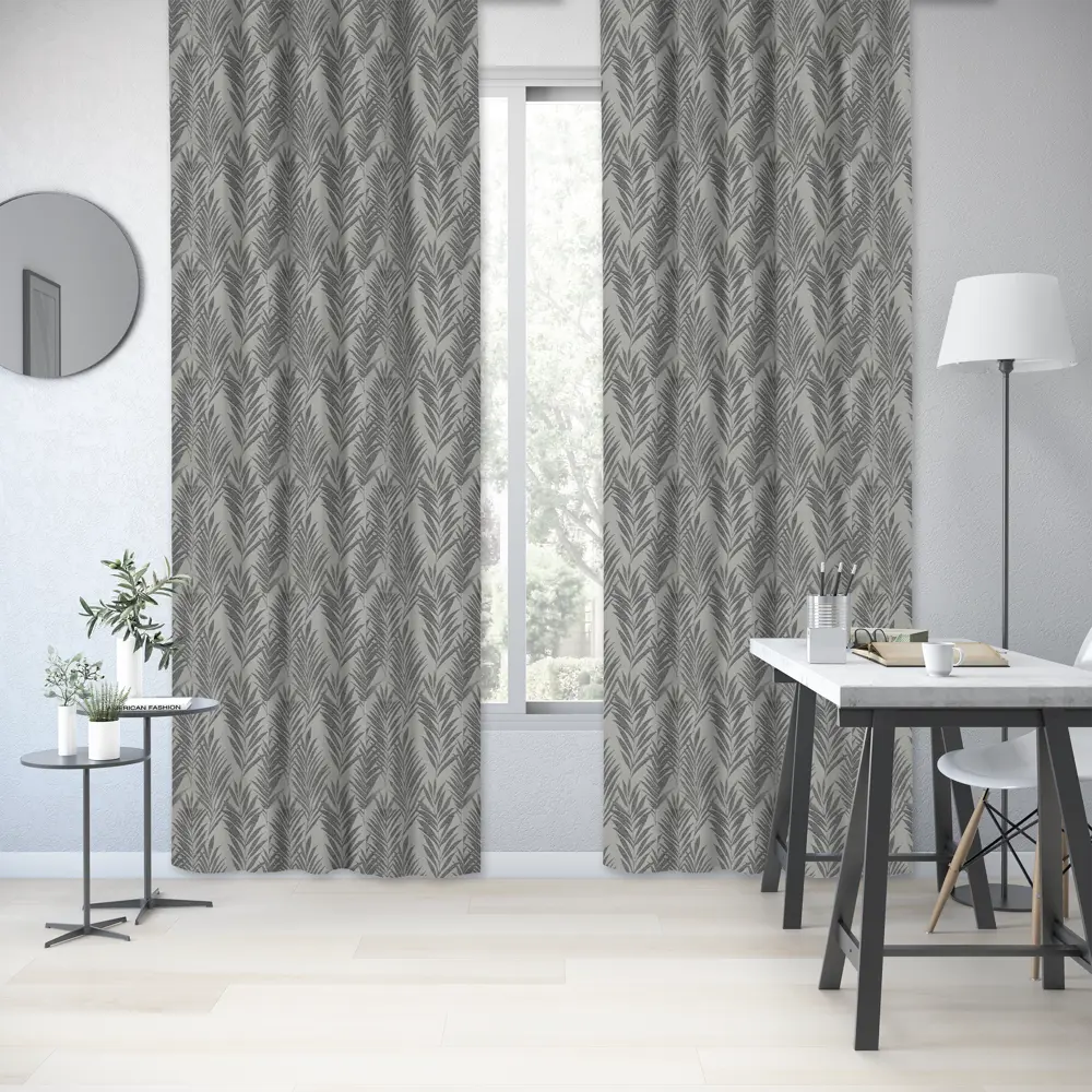 Фото 6 Штора на ленте Inspire Letsela 140x280 см цвет серый Фото 6 Штора на ленте Inspire Letsela 140x280 см цвет серый