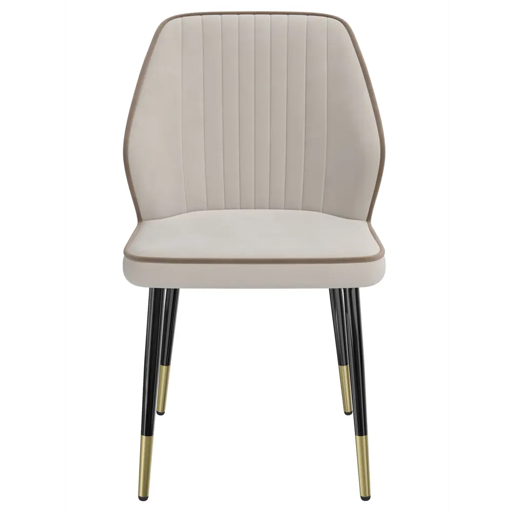 Фото 2 Стул Milavio Айсберг 84x56x48 см ткань цвет бежевый лайт/черный/золотой Фото 2 Стул Milavio Айсберг 84x56x48 см ткань цвет бежевый лайт/черный/золотой