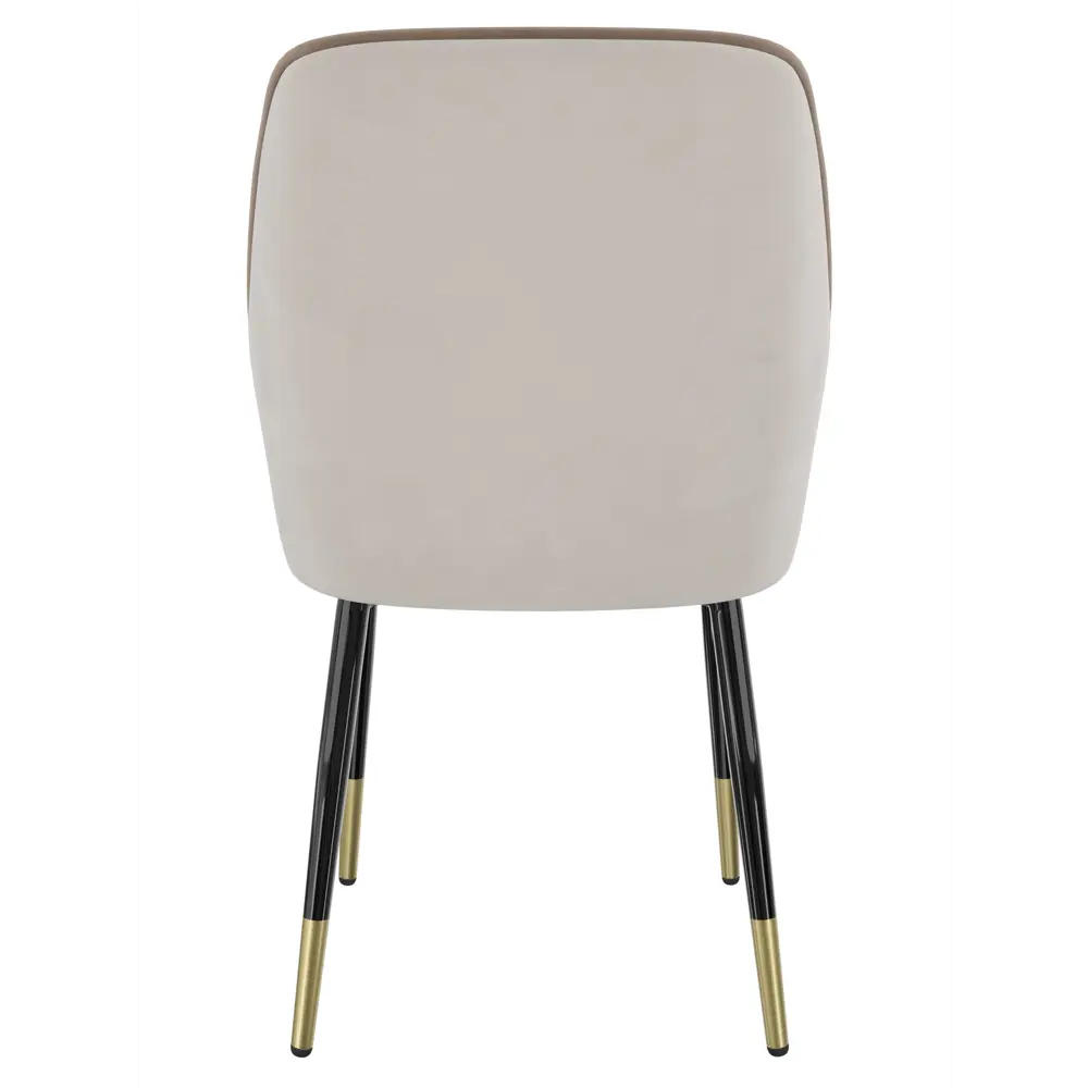 Фото 4 Стул Milavio Айсберг 84x56x48 см ткань цвет бежевый лайт/черный/золотой Фото 4 Стул Milavio Айсберг 84x56x48 см ткань цвет бежевый лайт/черный/золотой