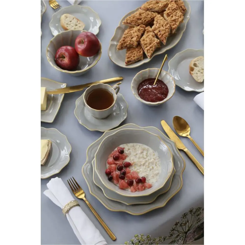 Фото 5 Миска Myatashop 16x16 см фарфор цвет серый Фото 5 Миска Myatashop 16x16 см фарфор цвет серый