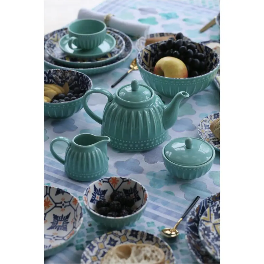 Фото 8 Миска Myatashop 16x16 см фарфор цвет синий/зеленый/коричневый Фото 8 Миска Myatashop 16x16 см фарфор цвет синий/зеленый/коричневый
