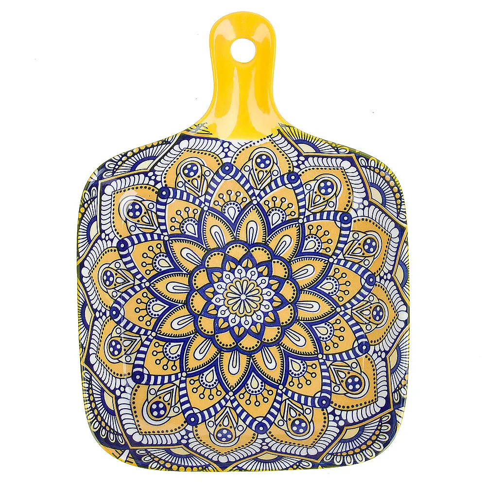 Фото 2 Блюдо сервировочное Nouvelle Arabesque 16x22.50 см фарфор цвет желтый Фото 2 Блюдо сервировочное Nouvelle Arabesque 16x22.50 см фарфор цвет желтый