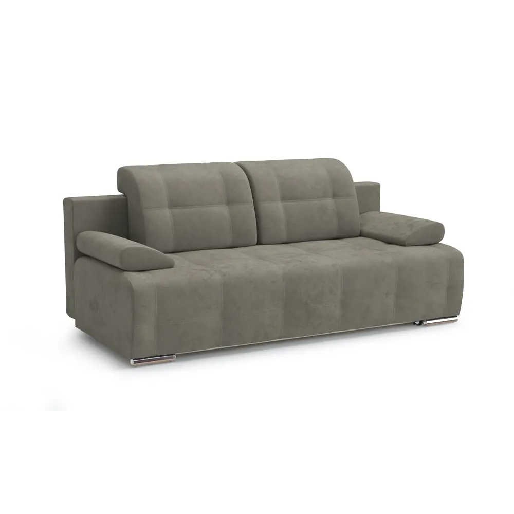 Фото Диван Смк Лион 203x89x102 см велюр цвет серый