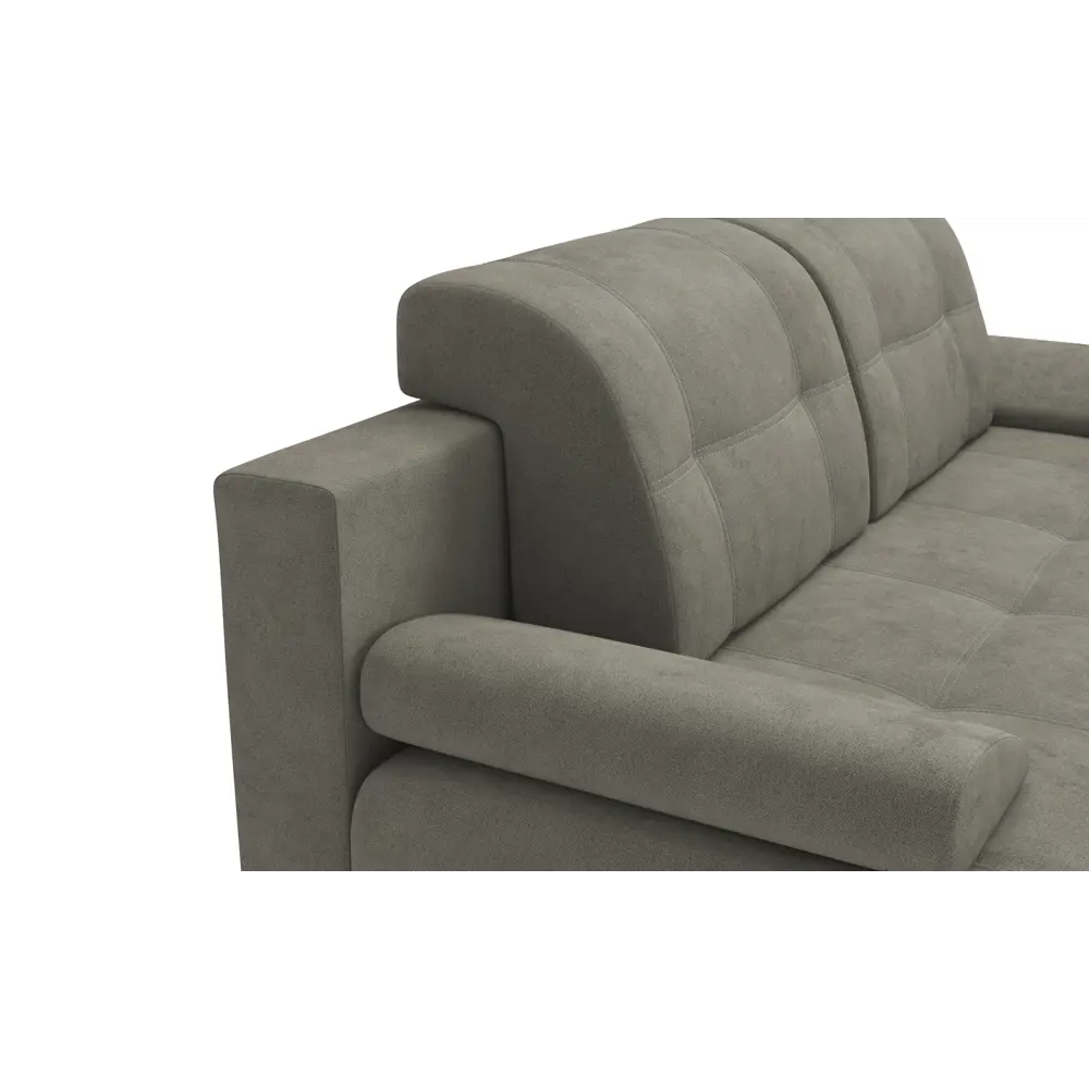 Фото 5 Диван Смк Лион 203x89x102 см велюр цвет серый