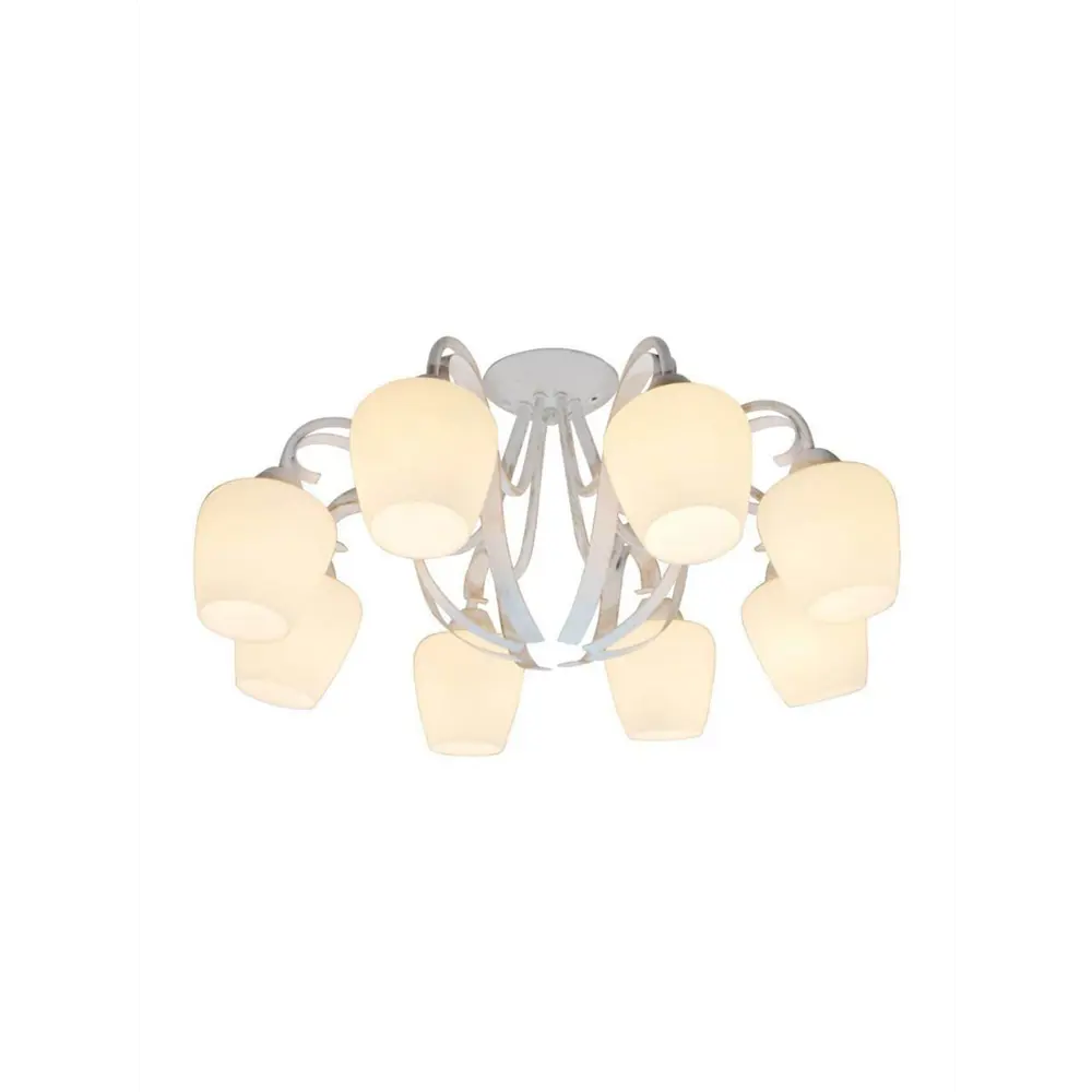 Фото Люстра потолочная TOPLIGHT TL1133-8D Abegail 8 ламп 16 м² цвет белый Фото Люстра потолочная TOPLIGHT TL1133-8D Abegail 8 ламп 16 м² цвет белый