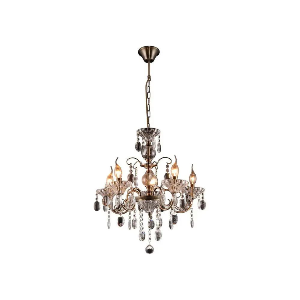 Фото Люстра подвесная TOPLIGHT TL7210D-05AB Yolanda 5 ламп 10 м² цвет бронза Фото Люстра подвесная TOPLIGHT TL7210D-05AB Yolanda 5 ламп 10 м² цвет бронза
